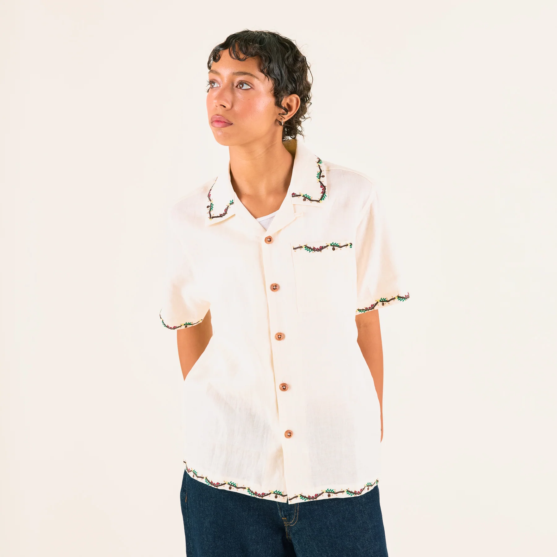 AUTUMN LINEN BUTTON UP by GOLF WANG - Image 9