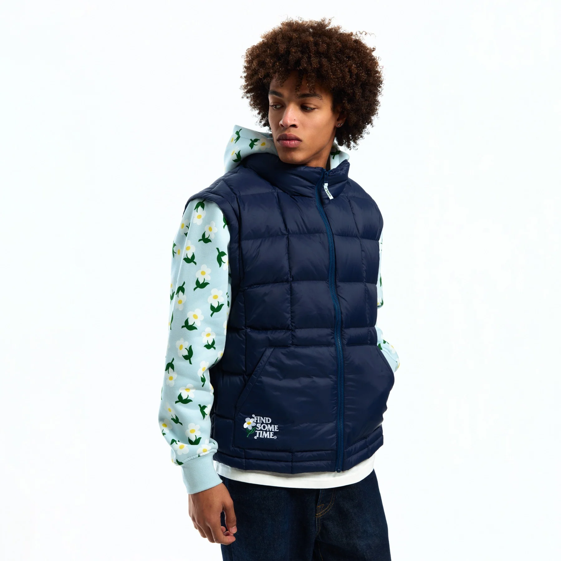 FIND SOME TIME HOODIE PUFFER VEST by GOLF WANG - Image 7