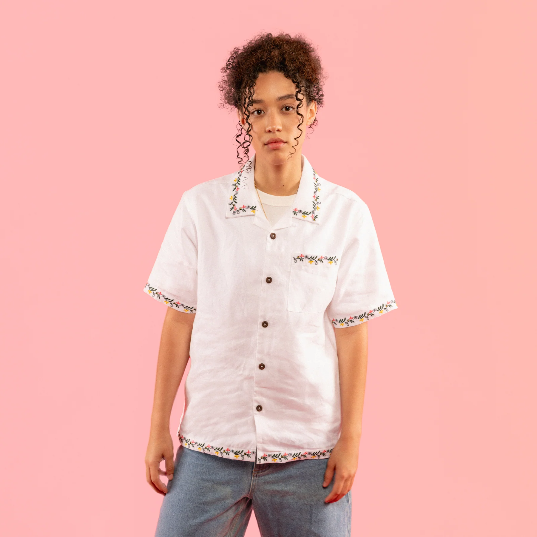 GARDEN LINEN BUTTON UP by GOLF WANG - Image 7