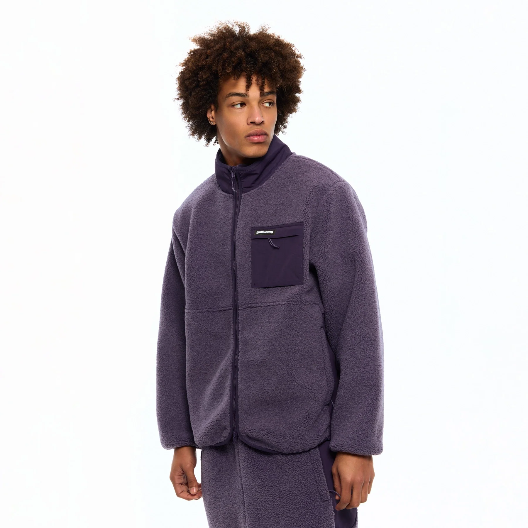 NINO PANEL SHERPA JACKET by GOLF WANG - Image 12