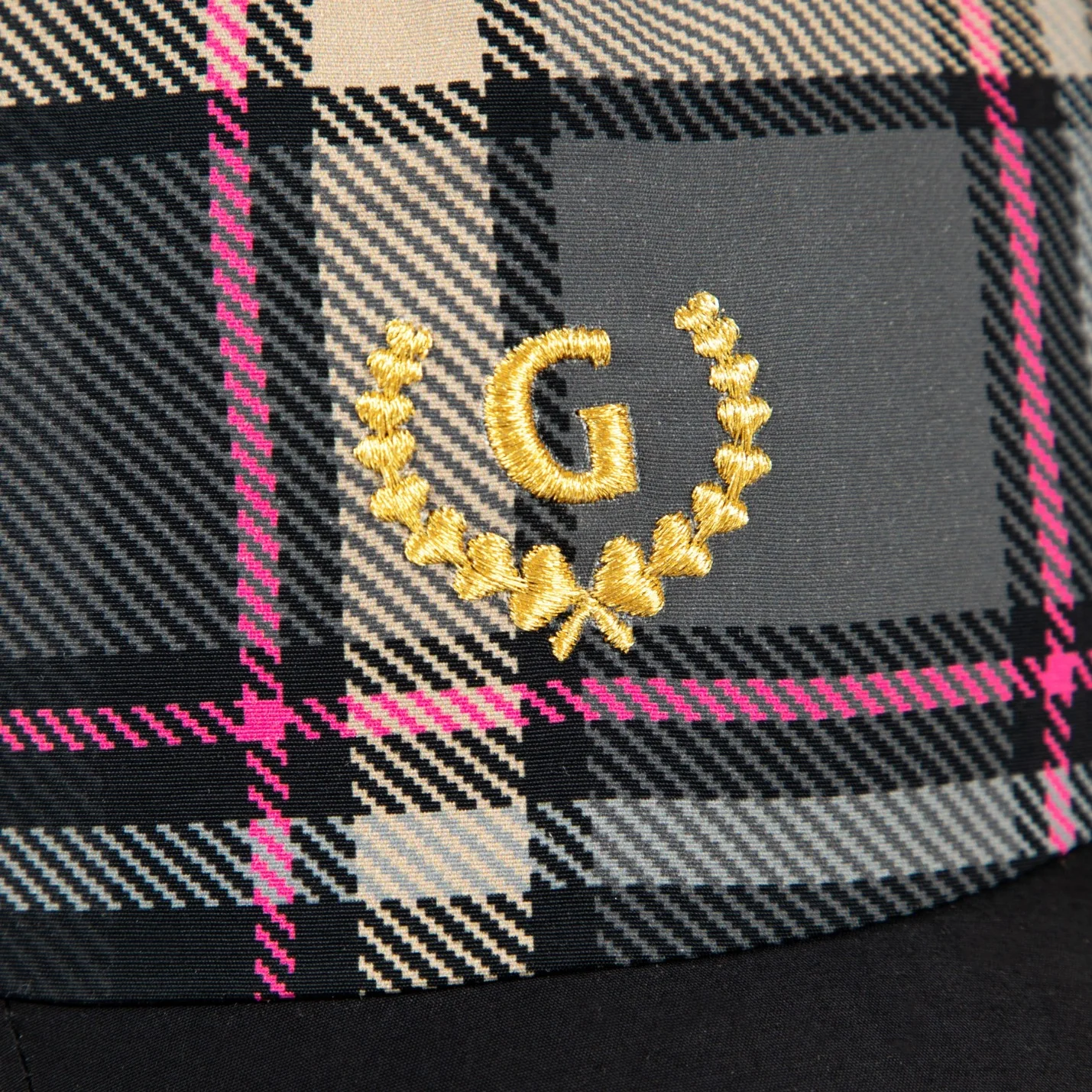 PLAID ELASTIC HAT by GOLF WANG - Image 6