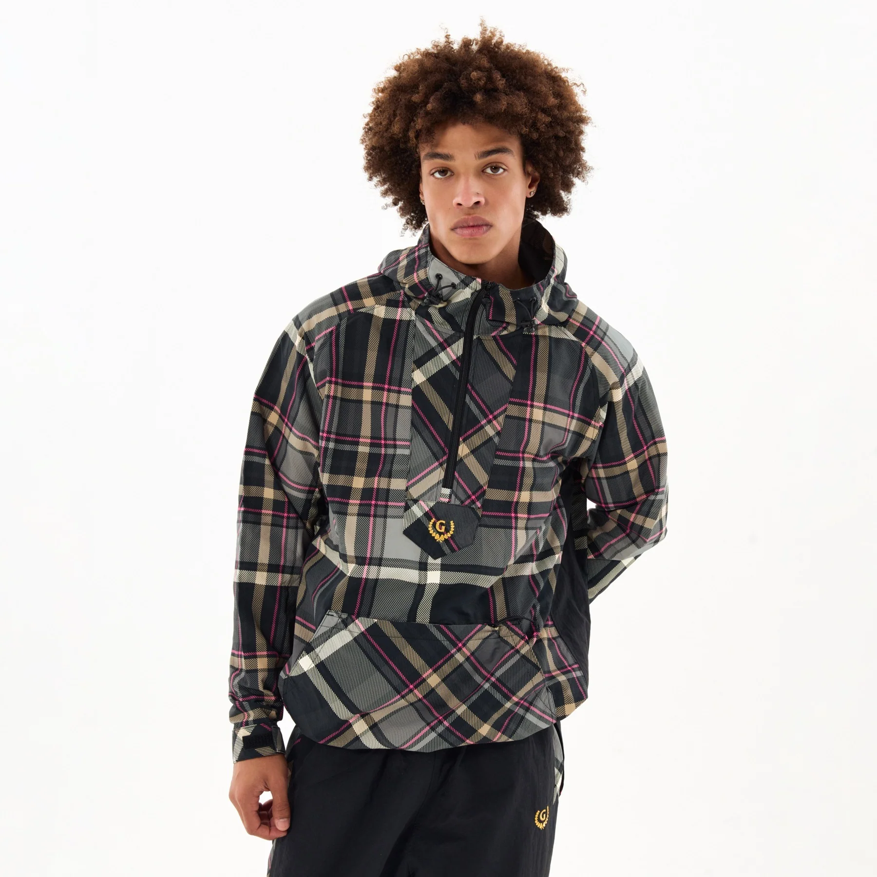 PLAID PACKABLE ANORAK by GOLF WANG - Image 14