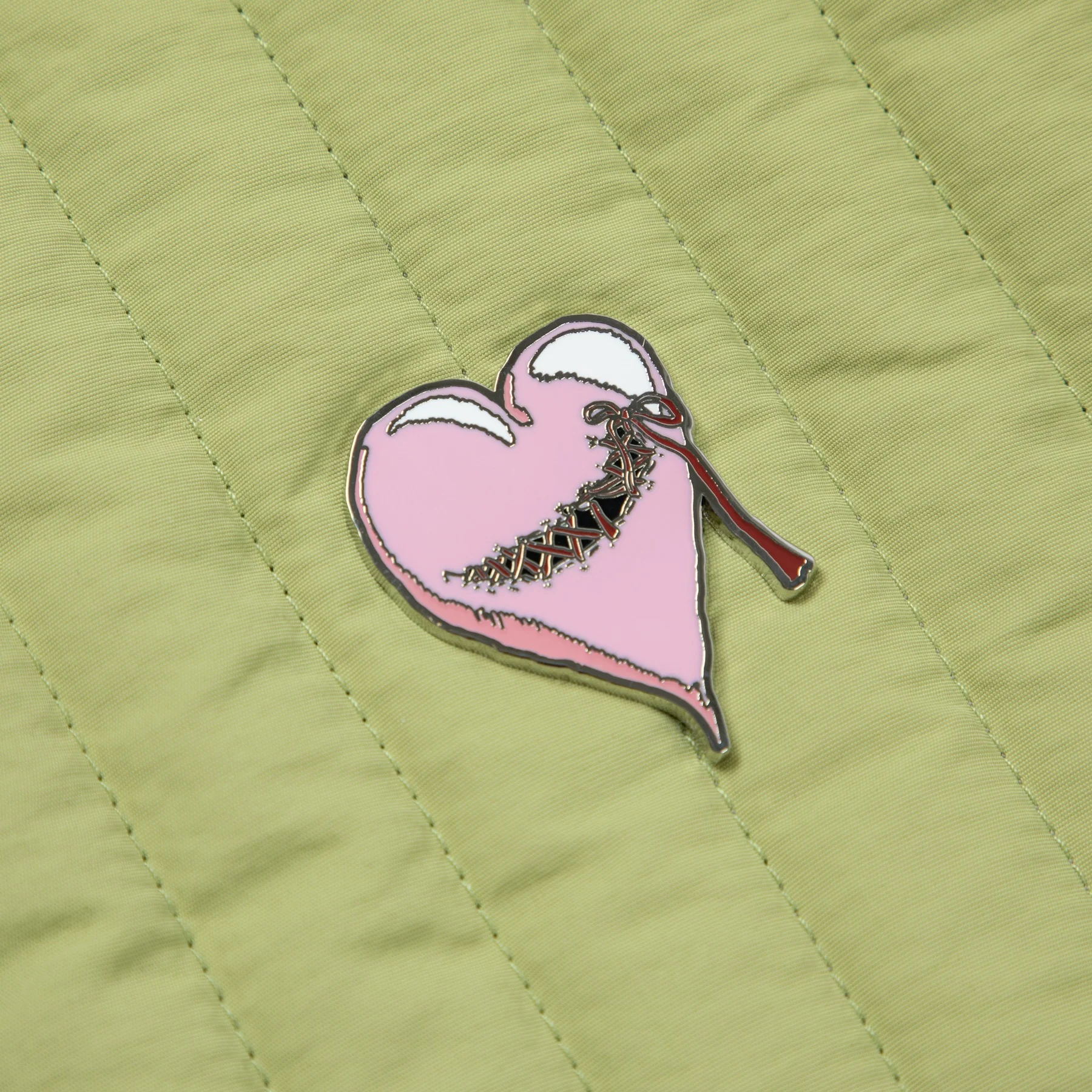 STITCHED HEART QUILTED JACKET by GOLF WANG - Image 3